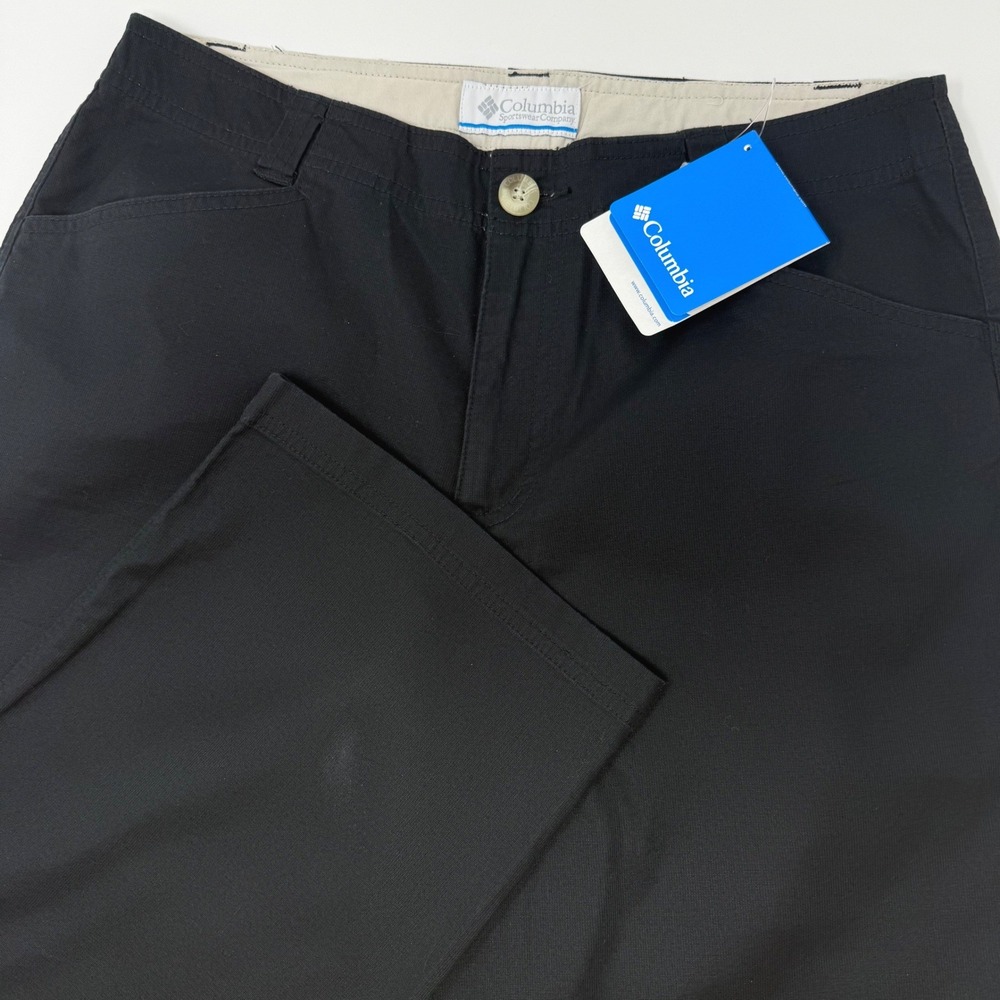 Columbia Echo Lake Capri Pants Womens 8 Black Cotton Stretch XL8001-010 NEW